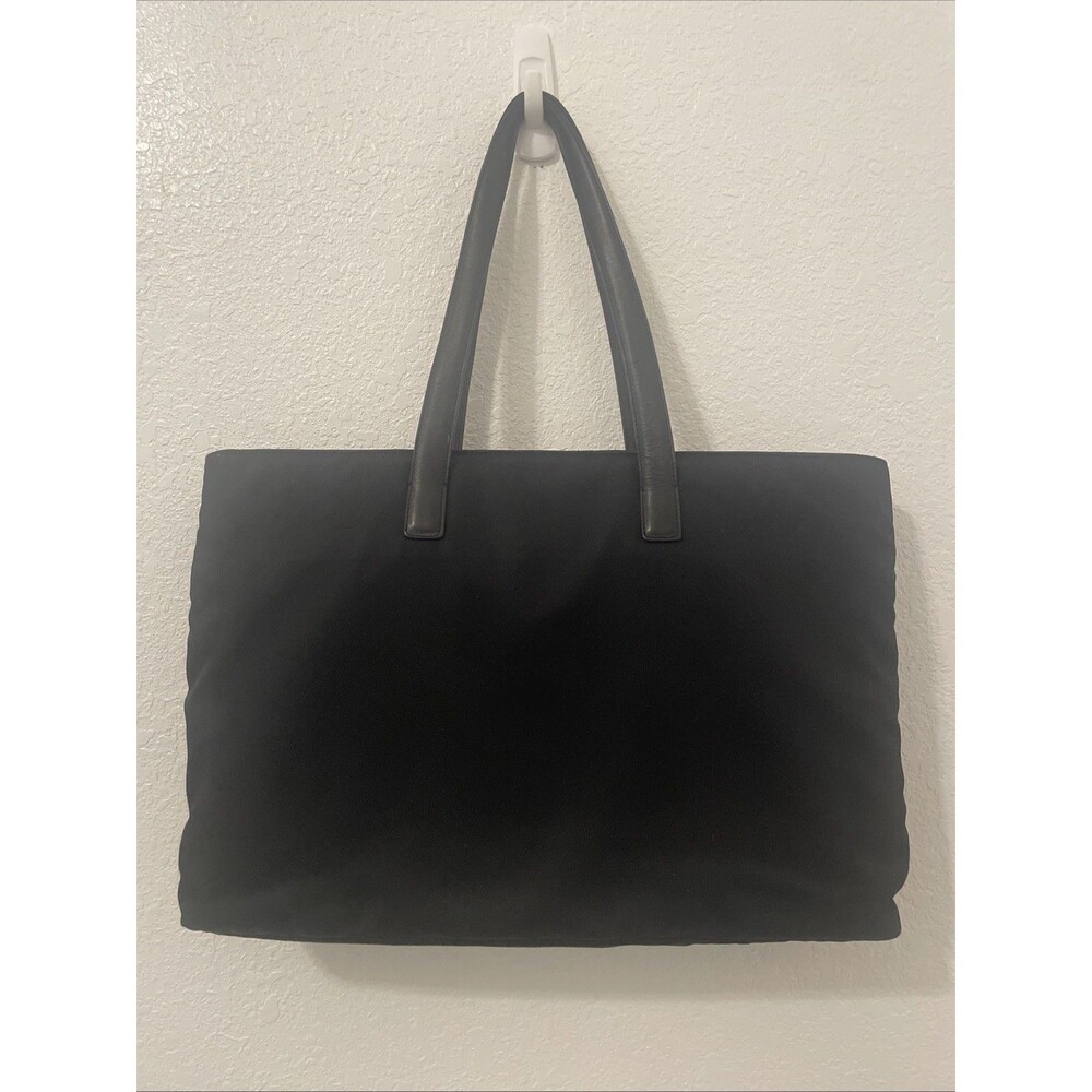 VTG Coach Mercer Black Nylon Leather Trim Tote Computer Bag Shoulder Bag# 5117